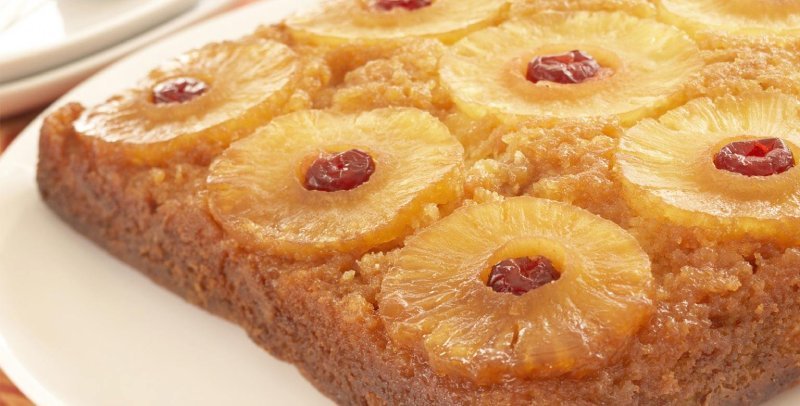 gâteau renversé à ananas