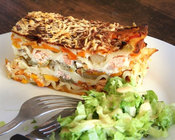 Lasagne Saumon Et Julienne De Légumes