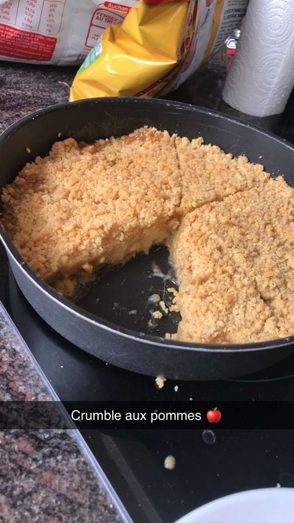 Crumble-Tatin aux pommes