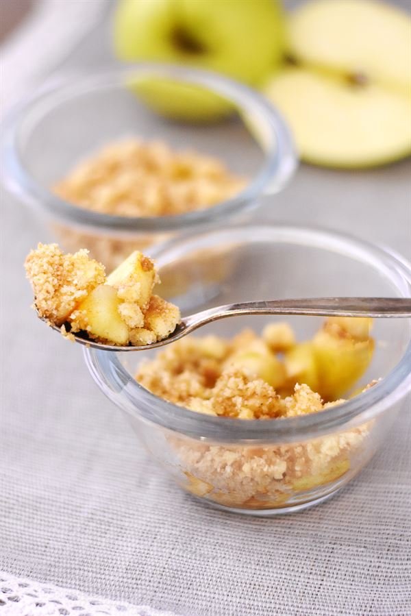 Crumble express aux pommes