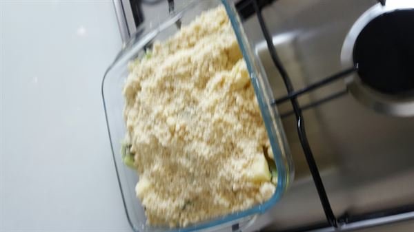 Crumble pomme banane kiwi