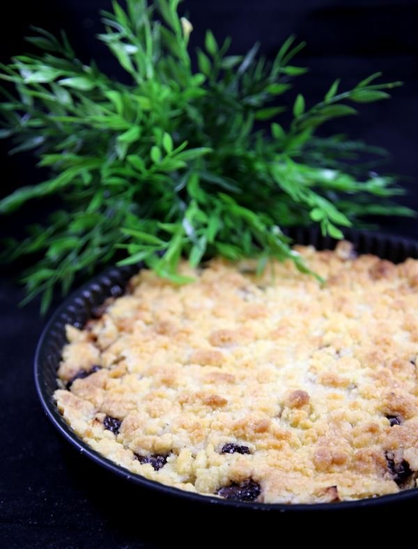 Crumble pommes poires chocolat extra