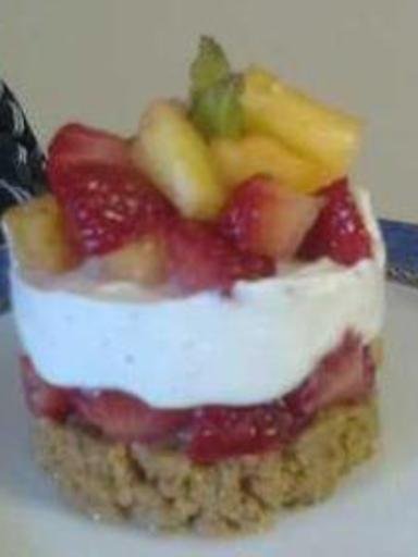 Crumble renversé ananas et fraise