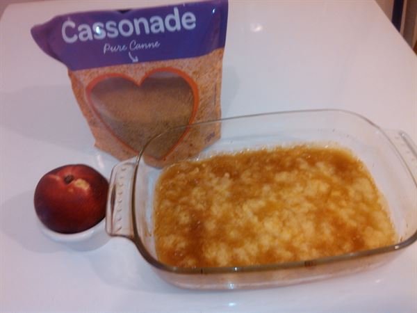 Crumble express aux nectarines