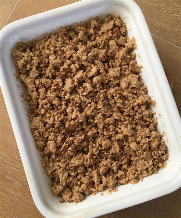 Crumble banane spéculoos