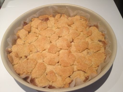 crumble poires figues et chocolat