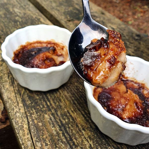 Crèmes brûlées à la châtaigne