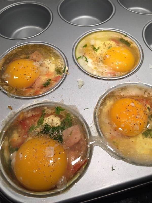 Oeufs cocotte au gruyère