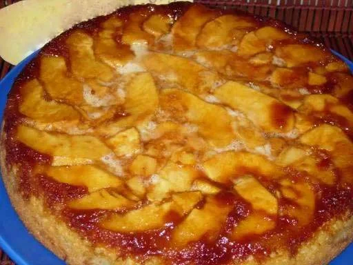 Gâteau aux pommes et aux abricots