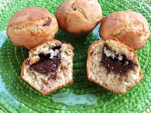 Muffins au chocolat surprise