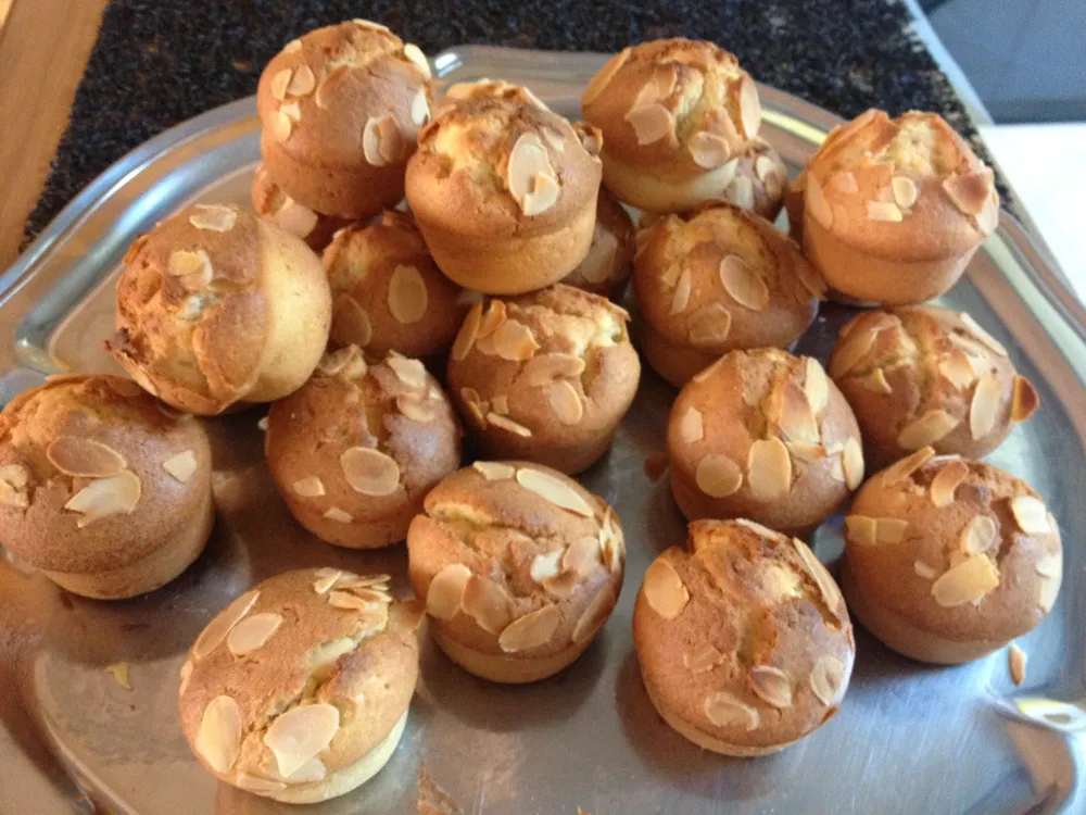 Muffins aux amandes effilées