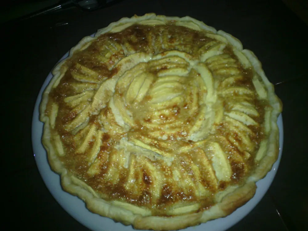 Tarte pommes chocolat blanc