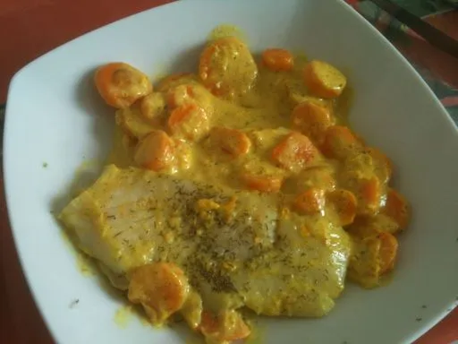 Panga à la crème de curry