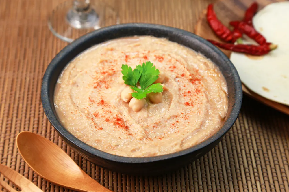 Houmous au curry