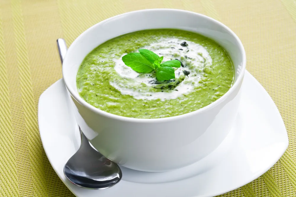 Velouté de courgettes au kiri