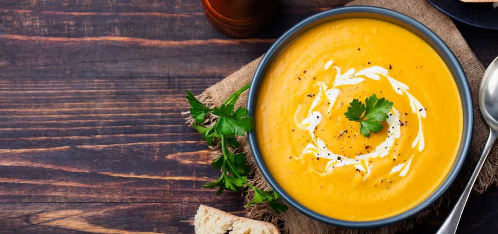 Velouté de butternut à la cannelle au Monsieur Cuisine