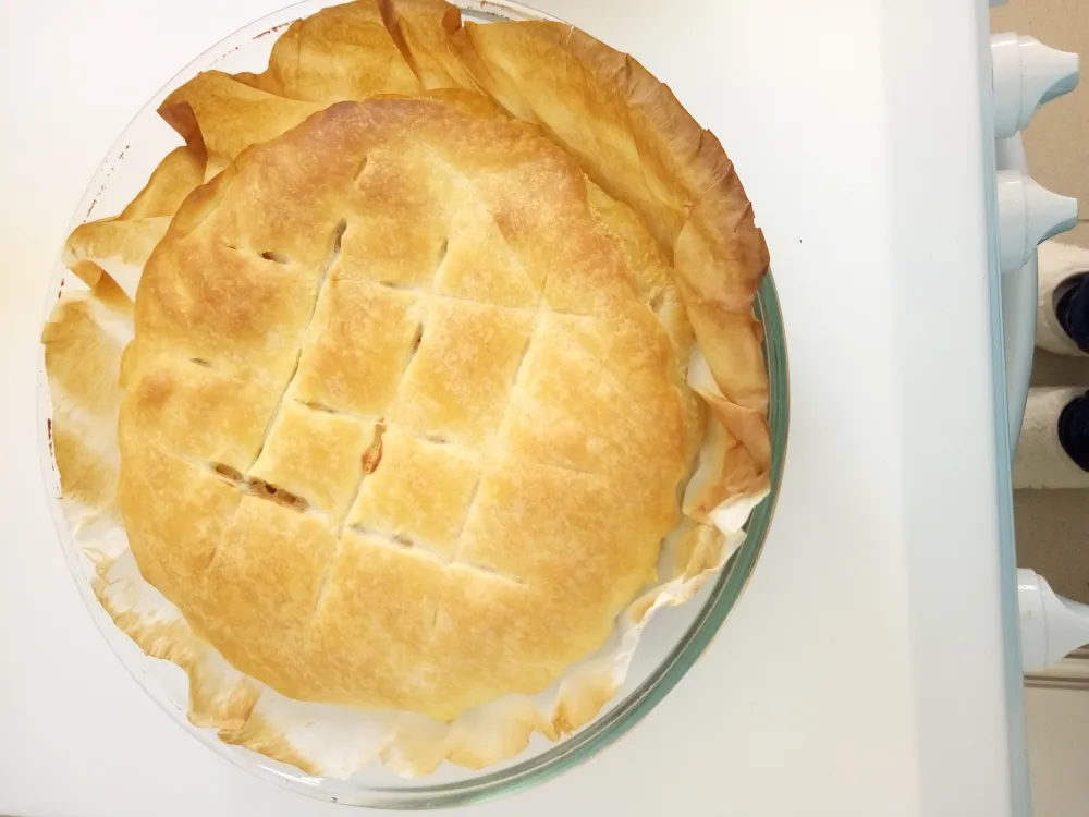 Tourte aux champignons et au jambon blanc