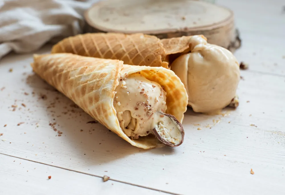 Glace aux cacahuètes