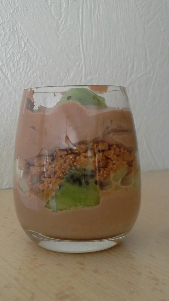 Tiramisu chocolat blanc et kiwi