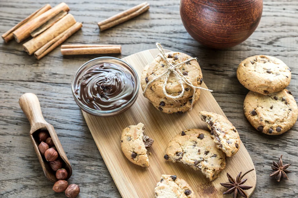 Cookies aux noisettes et aux 3 chocolats