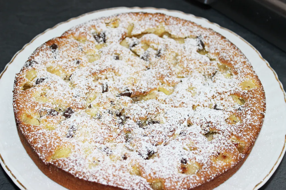 Gâteau aux pommes choco coco