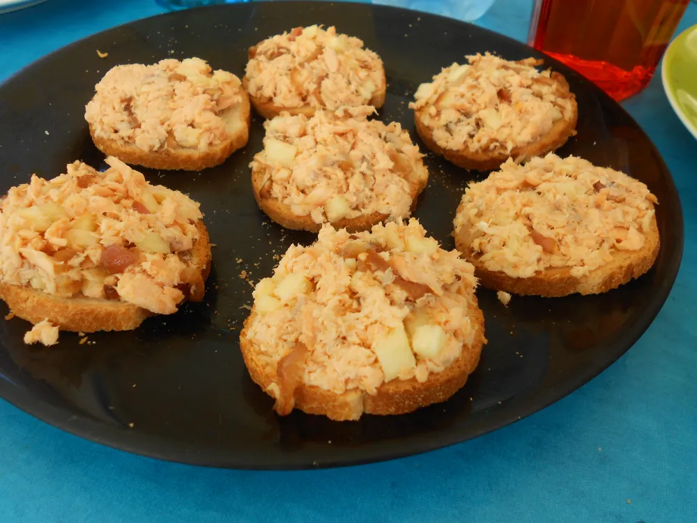 Rillette de truite rose aux pommes