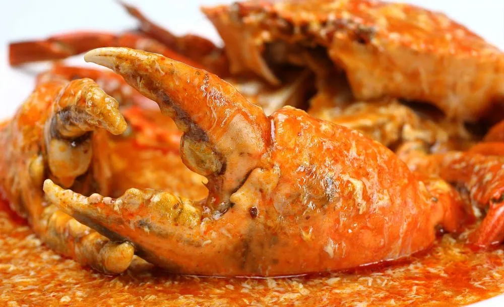 Chilli crabe à la singapourienne