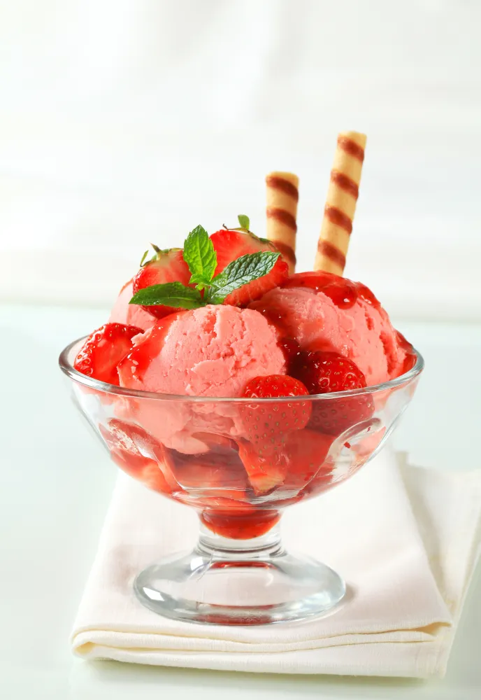 Glace à la fraise