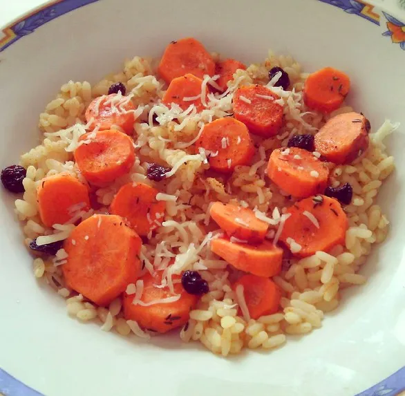 Risotto automnale aux fruits secs