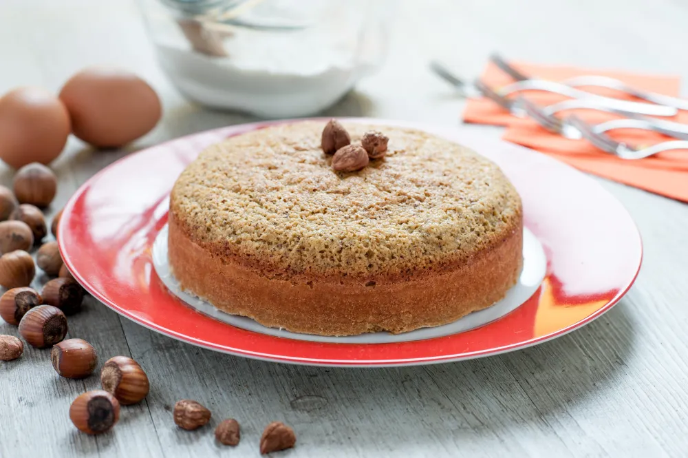 Gâteau au yaourt et aux noisettes