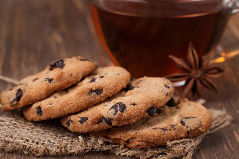 Cookies au chocolat, miel et cannelle