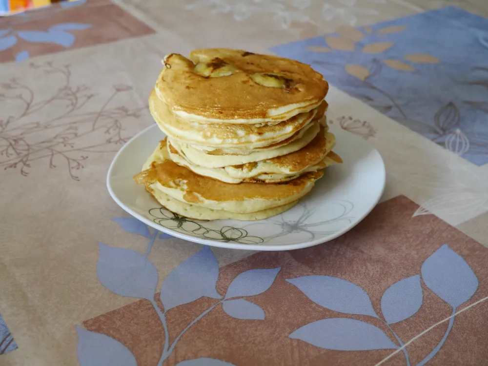 Pancakes banane et rhum facile