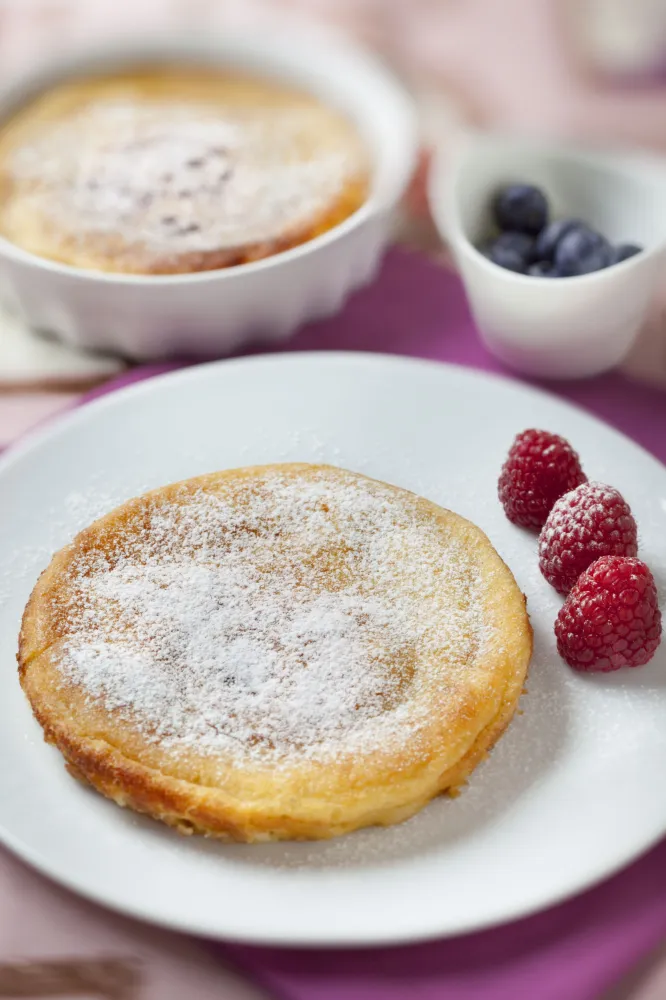 Gâteau de semoule à la vanille