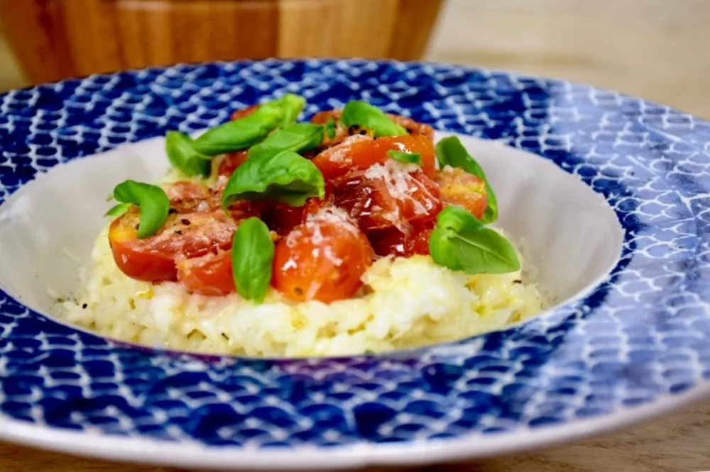 Risotto et sa poêlée de tomates en 20 minutes