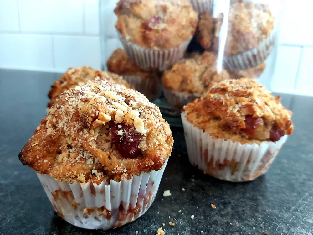 Muffins de blé entier aux bleuets