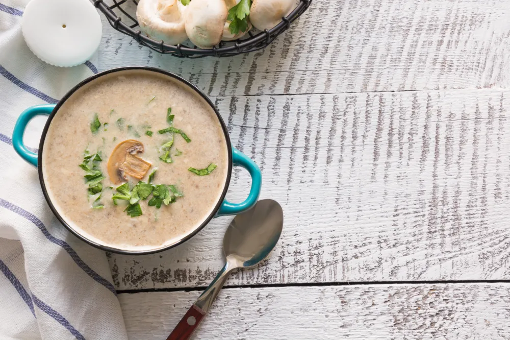 Velouté de champignons au Cooking Chef