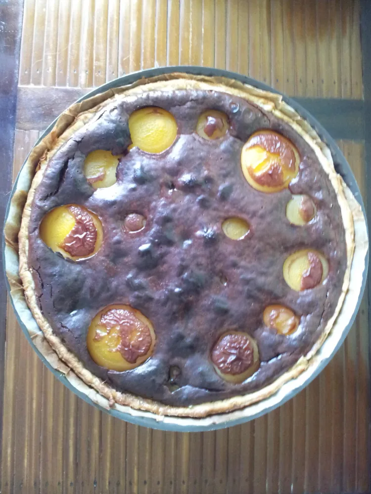 Tarte tutti-frutti à la crème de chocolat