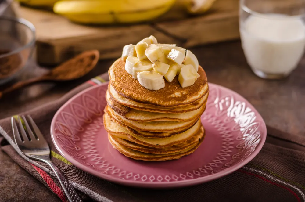 Pancakes aux pommes ou à la banane