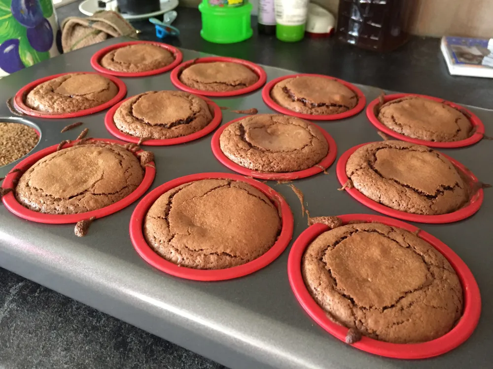 Fondant au chocolat blanc à lintérieur