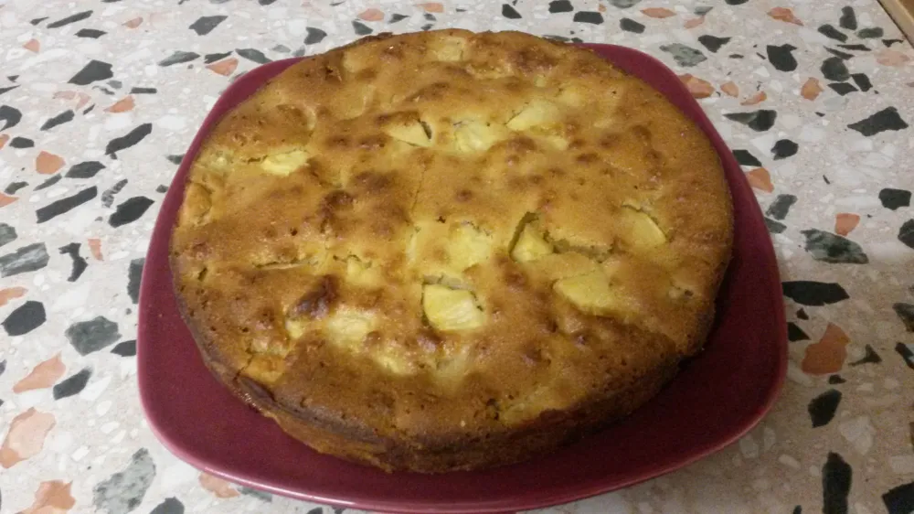 Gâteau aux pommes caramélisé au miel