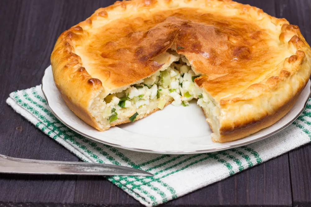 Tourte aux épinards, poulet et feta