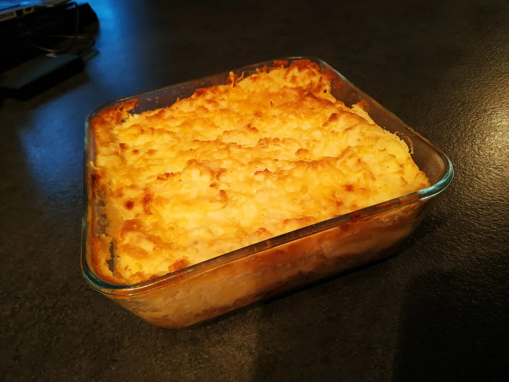 Parmentier dendives au confit de canard