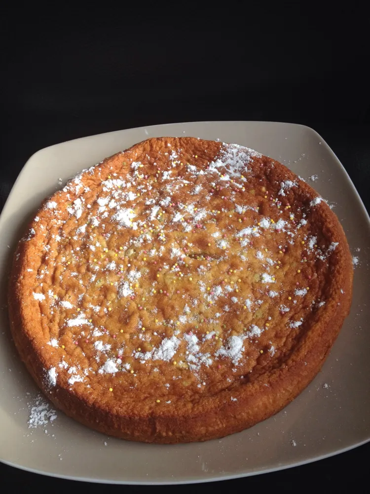 Gâteau au chocolat blanc et pistaches