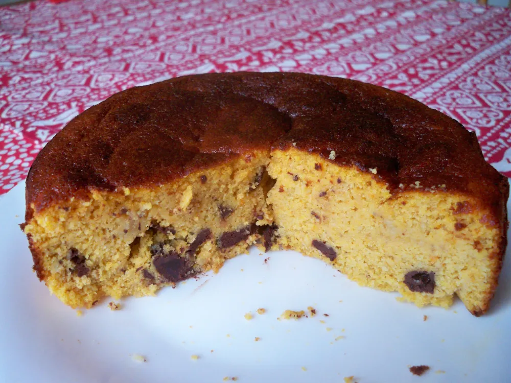 Gâteau aux mandarines, amandes et chocolat (sans gluten)