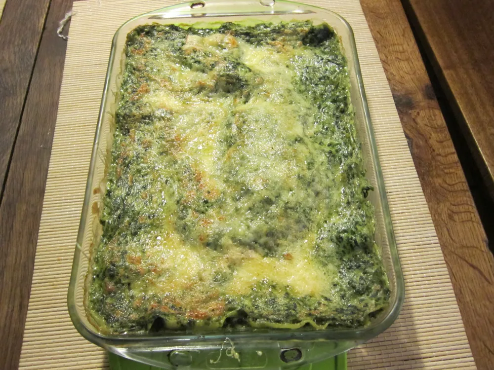 Lasagne aux épinards et au roquefort