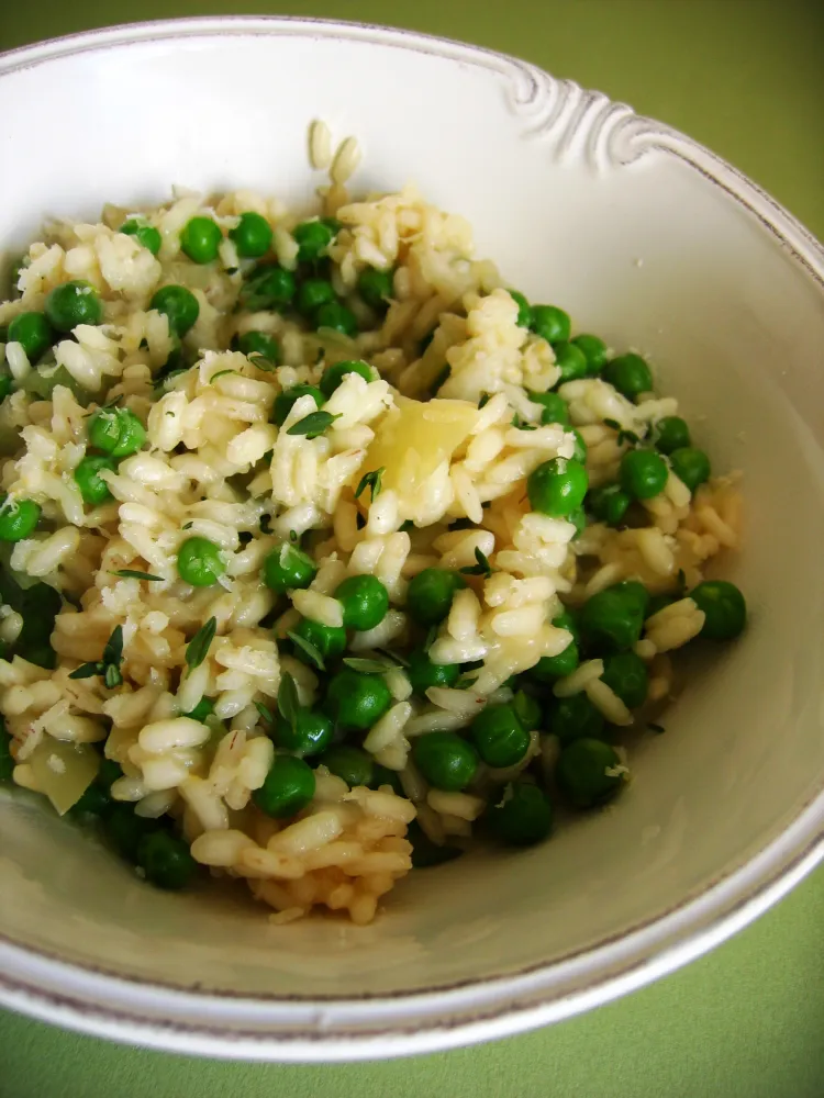 Risotto aux petits pois