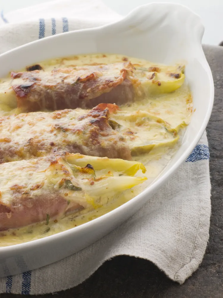 Endives au jambon et parmesan