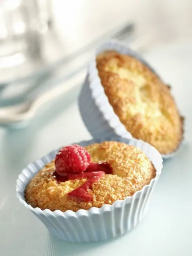 Petits muffins coco framboise