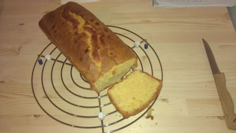 Gâteau yaourt et couche croquante chocolat noir