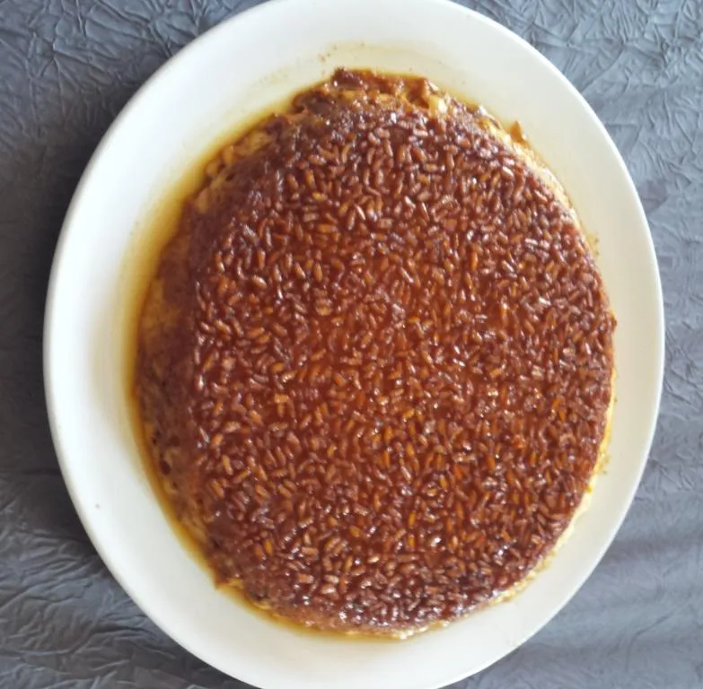 Gateau de riz au caramel beurre salé